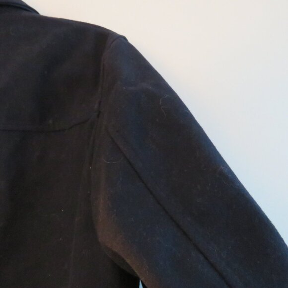 TED BAKER Huey Wool Blend Trim Fit Jacket in Navy Preppy Fall - Men's Size 3 / M - Picture 12 of 15